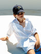 Guayabera sport kids lino blanco