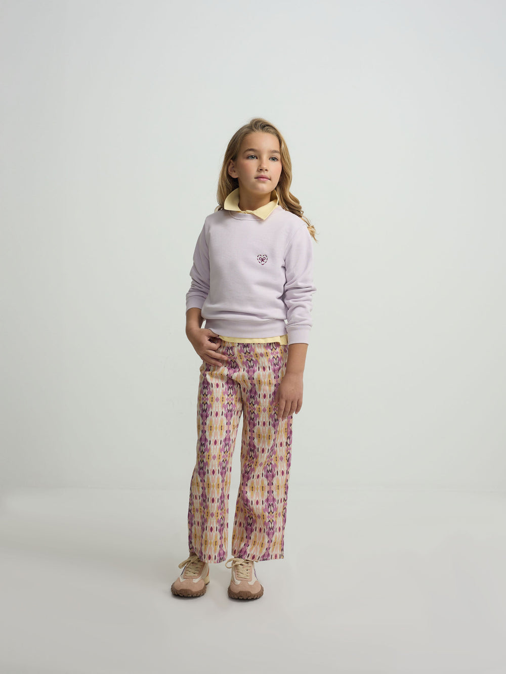 Sweatshirt girl silbon love lilás