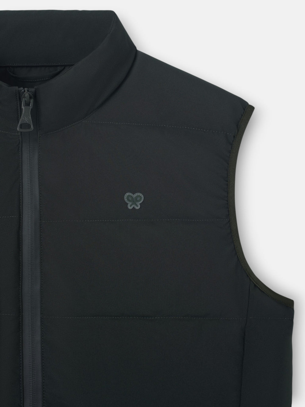 Green padded technical vest