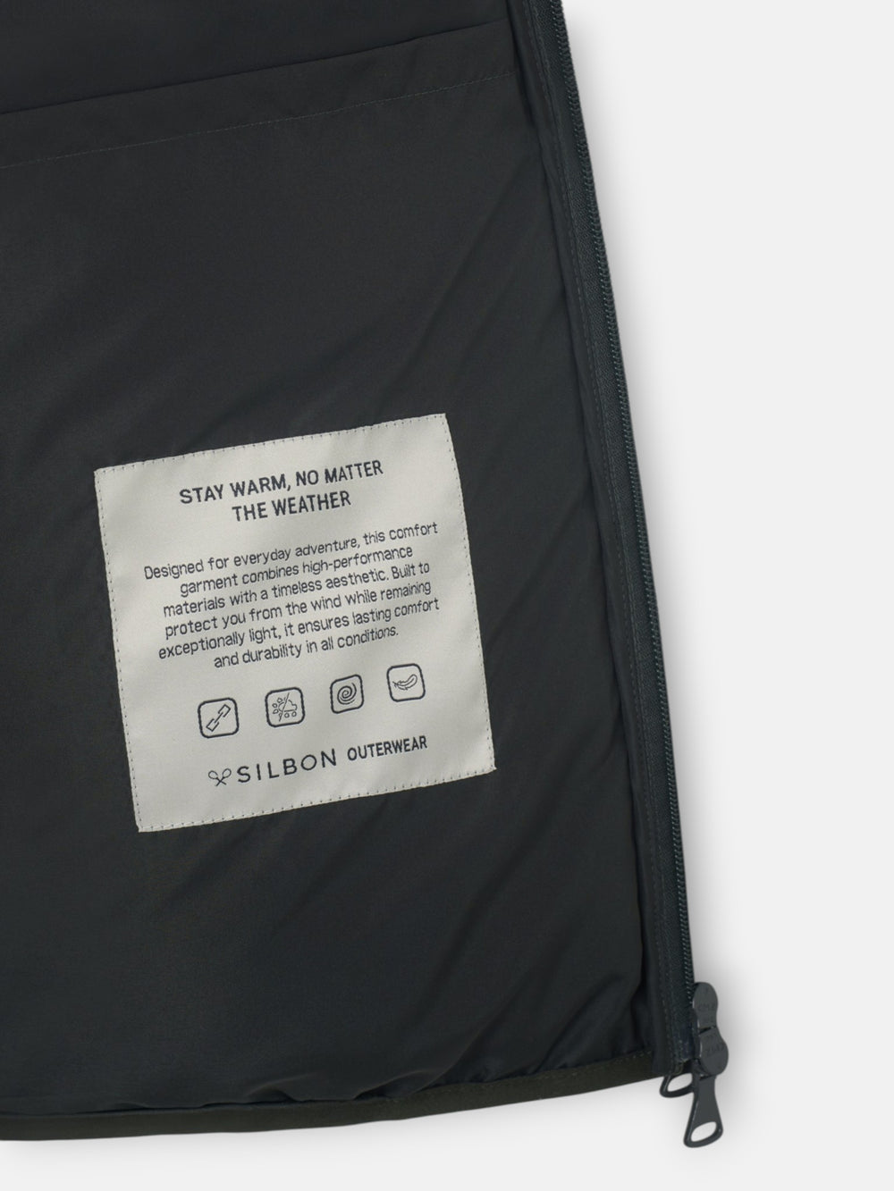 Green padded technical vest