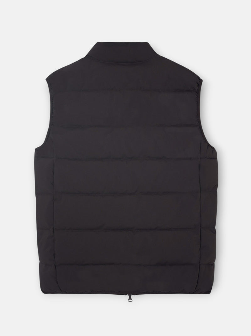 Brown padded technical vest