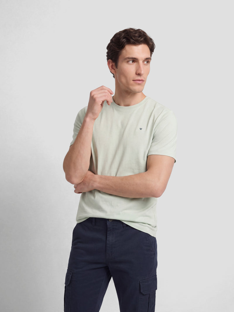 Camiseta clasica minilogo verde claro
