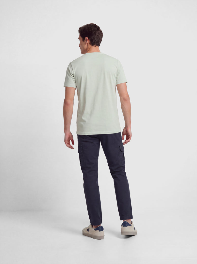 Camiseta clasica minilogo verde claro