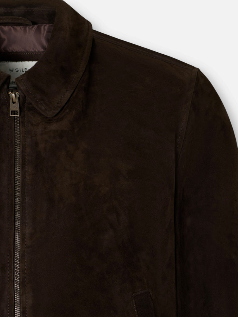 Brown leather jacket