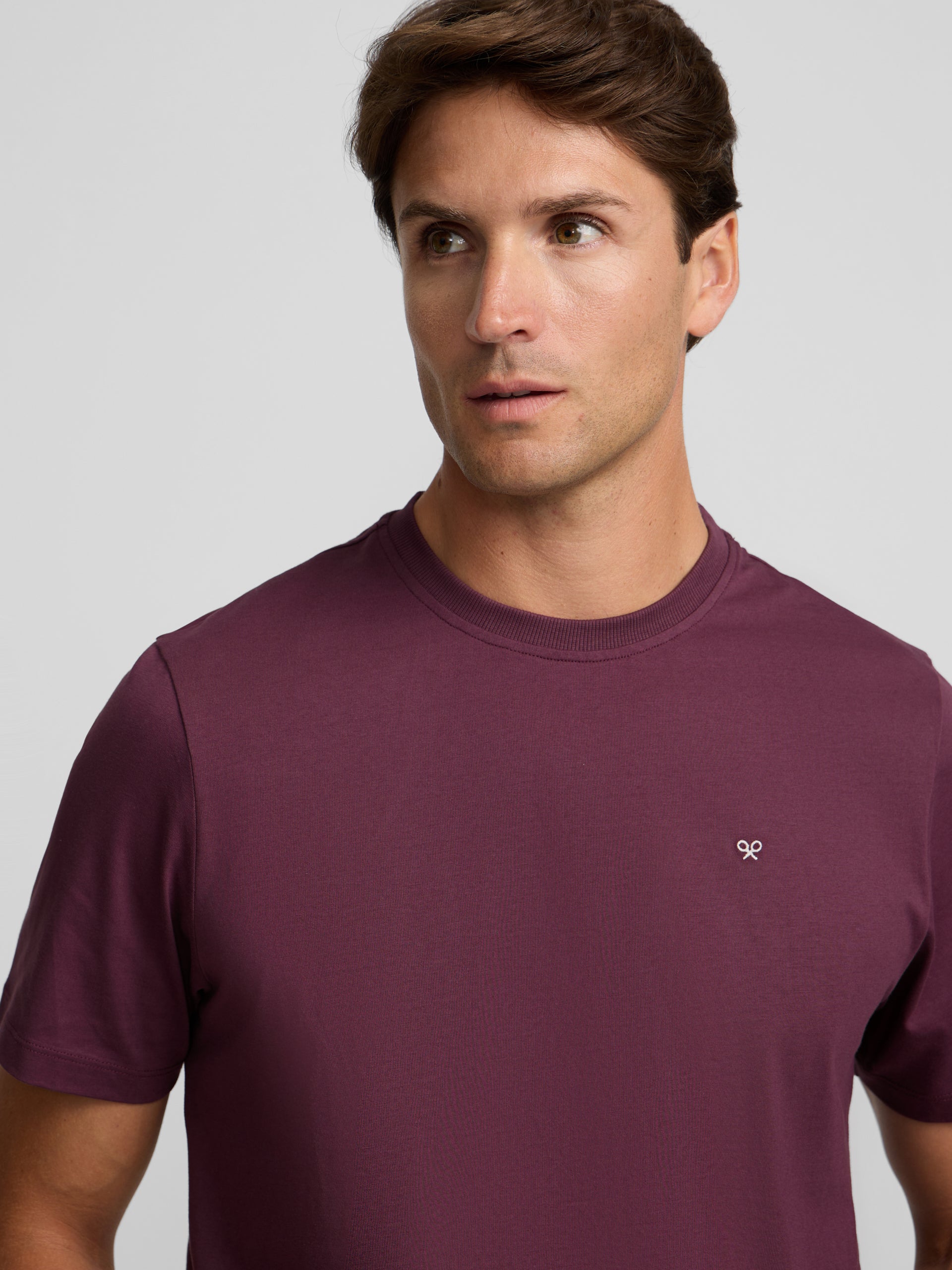 T-shirt classique minilogo bordeaux