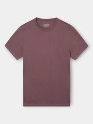Camiseta lisa minilogo parche burdeos