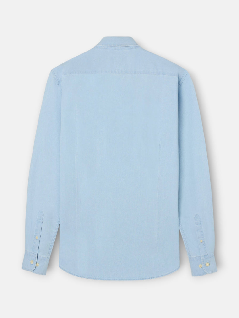 Light blue denim sport polo