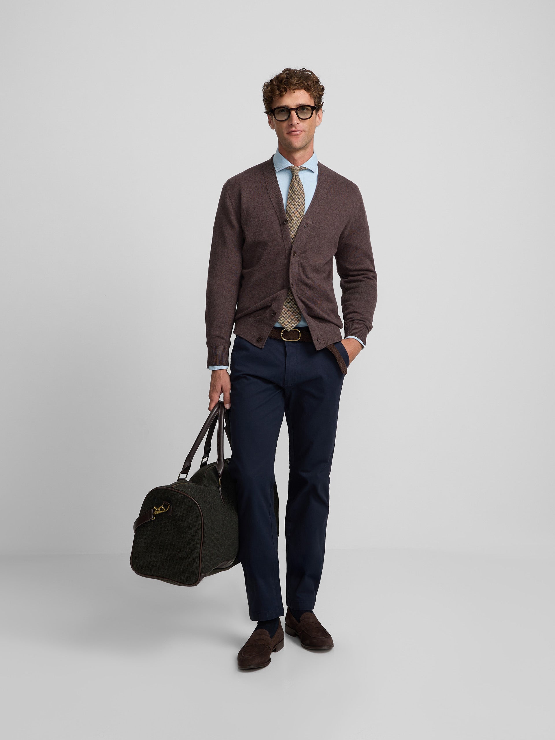 Classic brown cardigan
