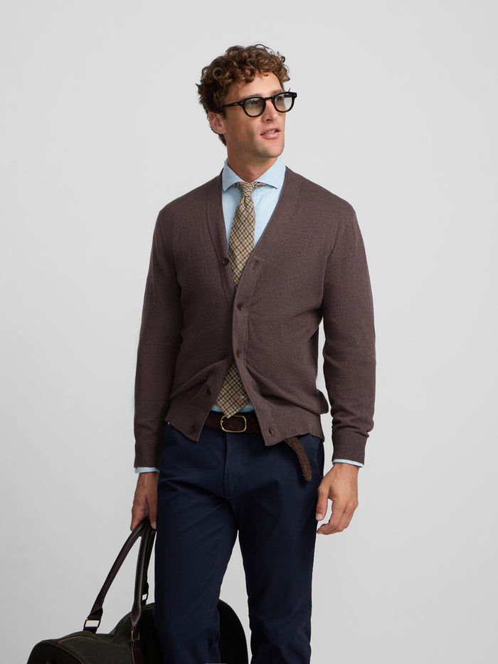 Classic brown cardigan