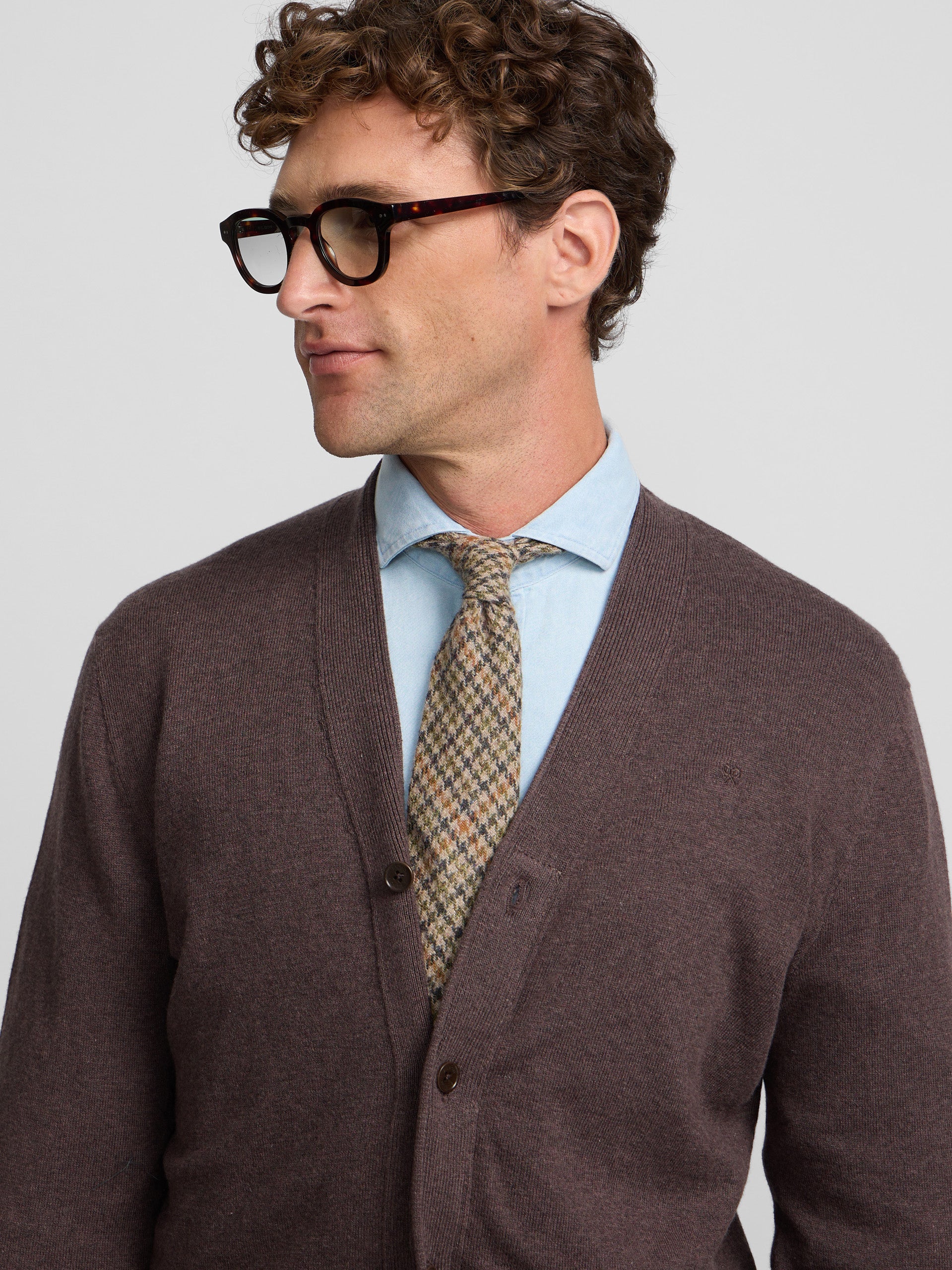 Classic brown cardigan