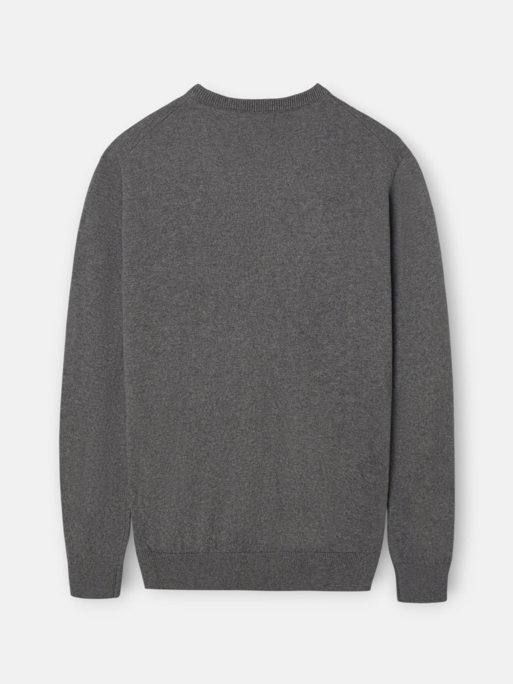 Grey V-neck sweater