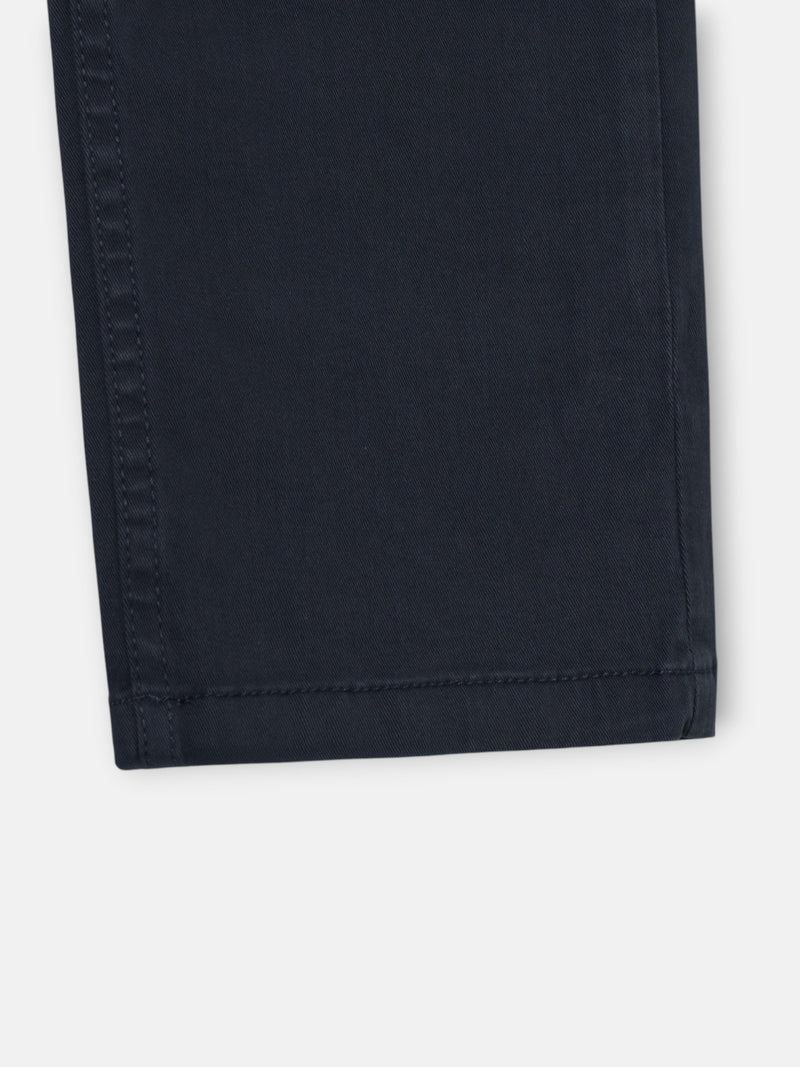 Calças desportivas cinco bolsos azul-marinho