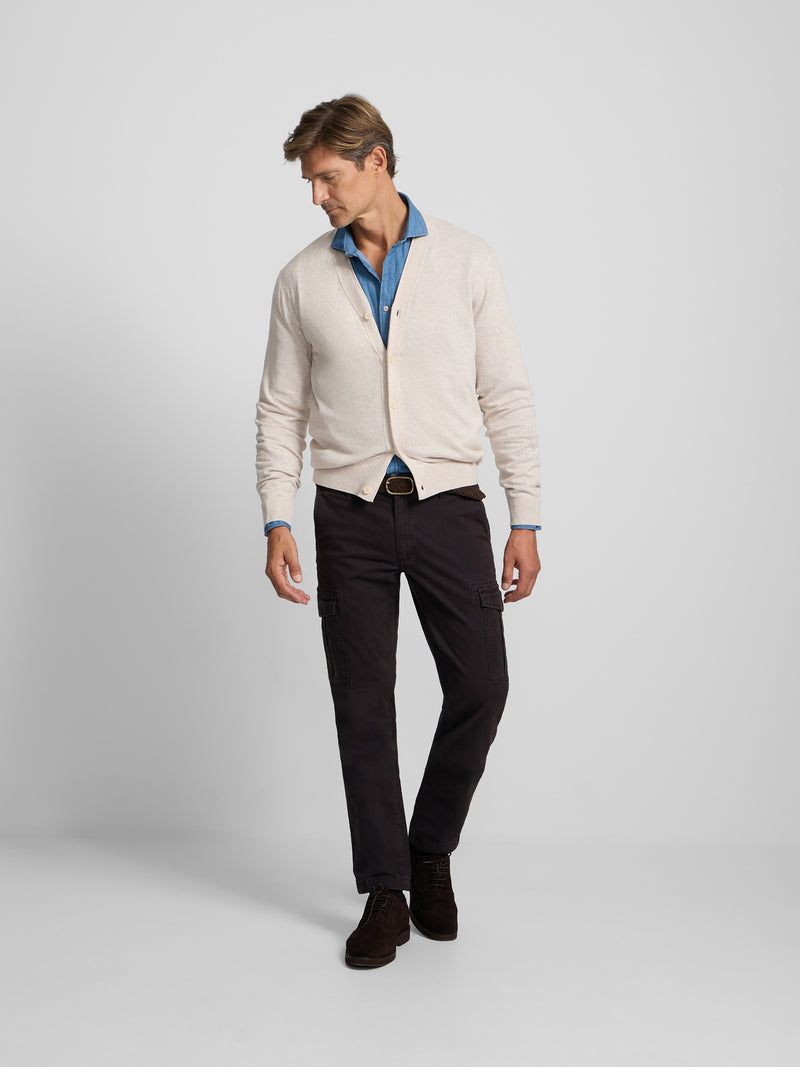 Pantalon cargo sport marron