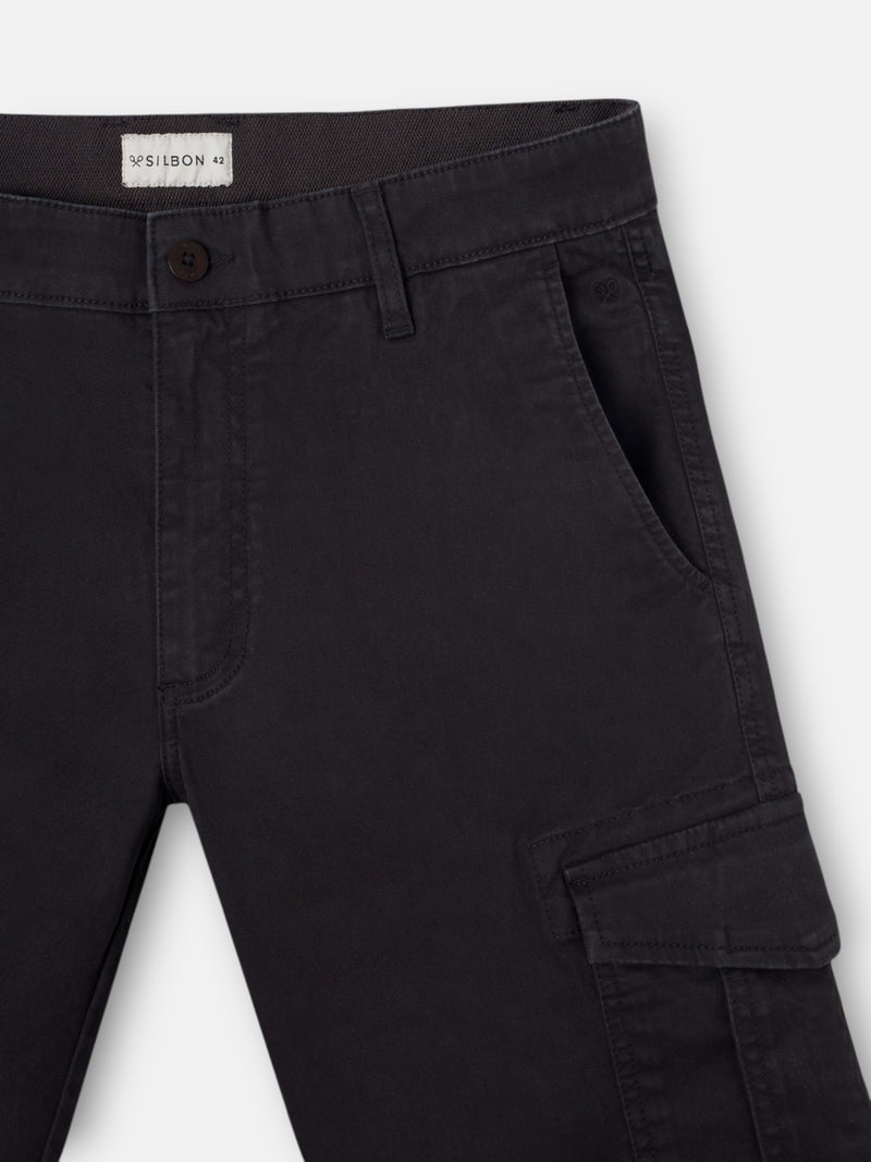 Pantalon cargo sport marron