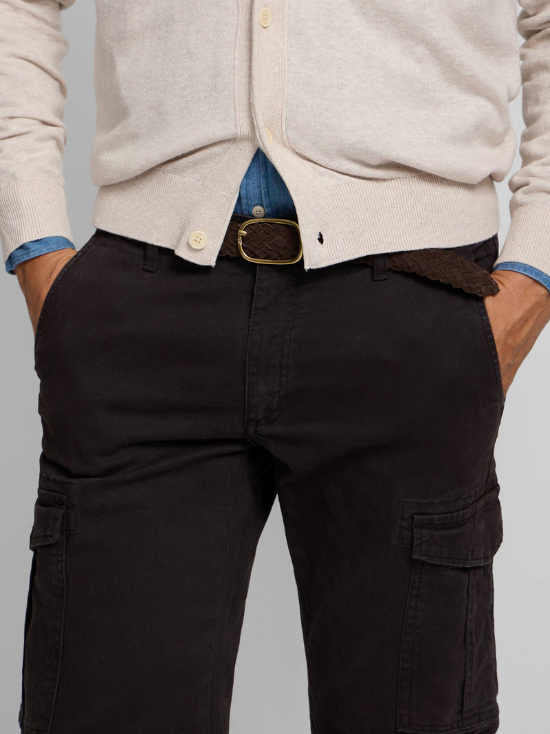 Pantalon cargo sport marron