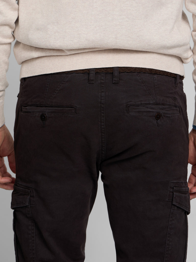 Pantalon cargo sport marron