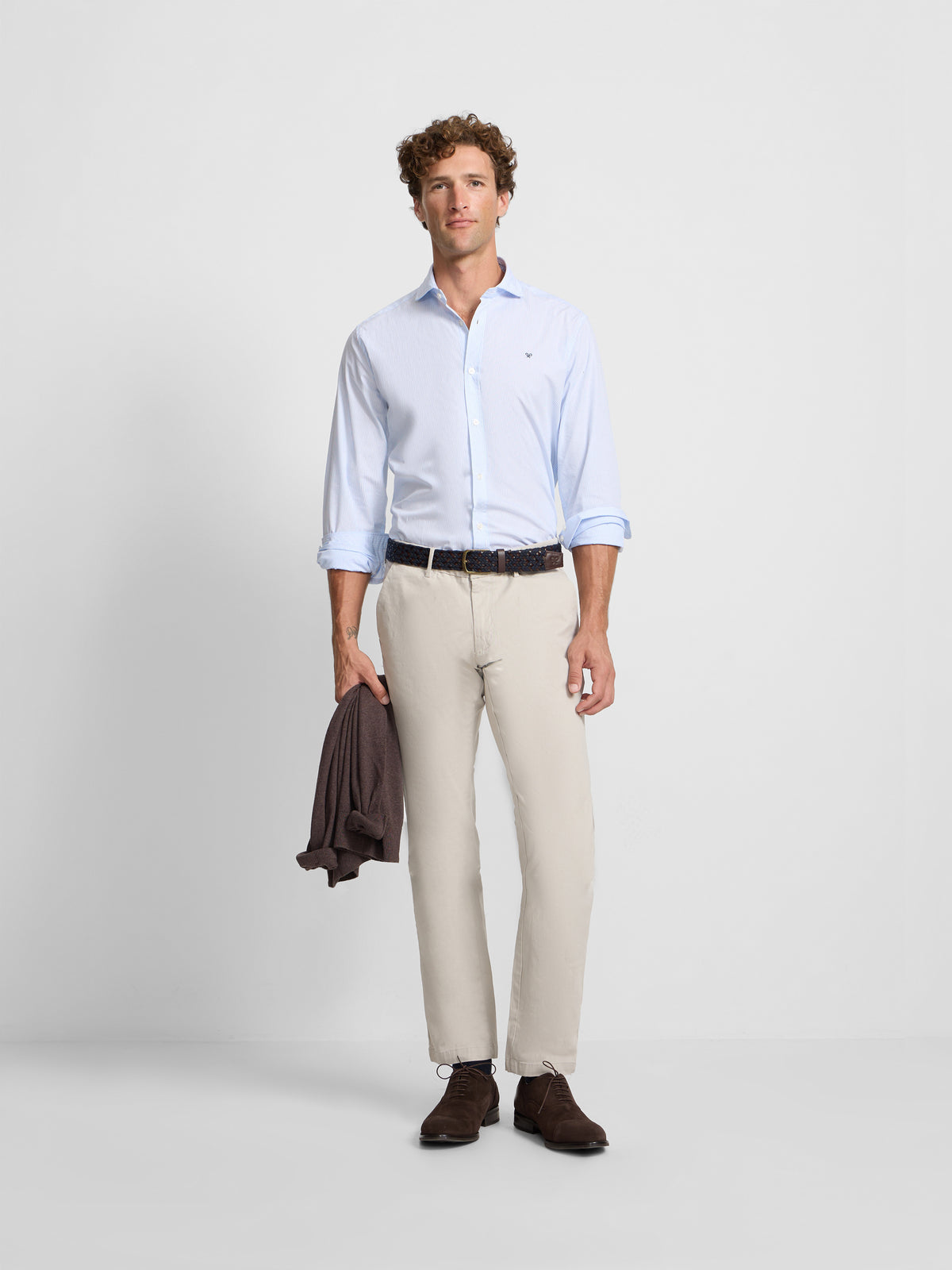 Pantalon sport chino beige