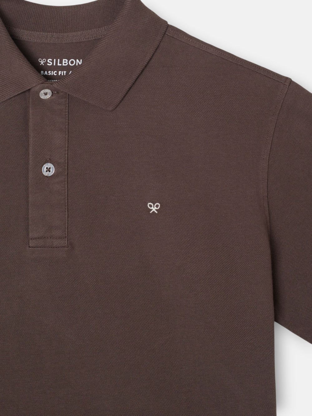 Polo manga corta marron