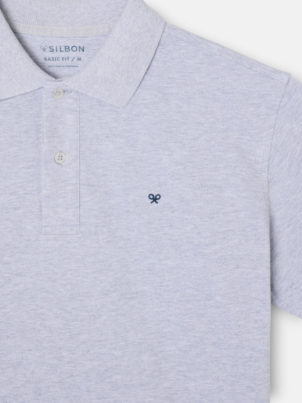Polo manga corta gris