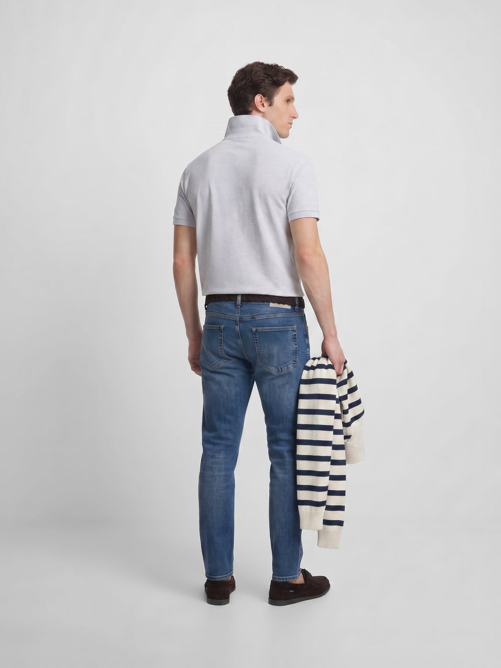 Polo manga corta gris