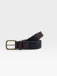Ceinture tressée avec détail en cuir