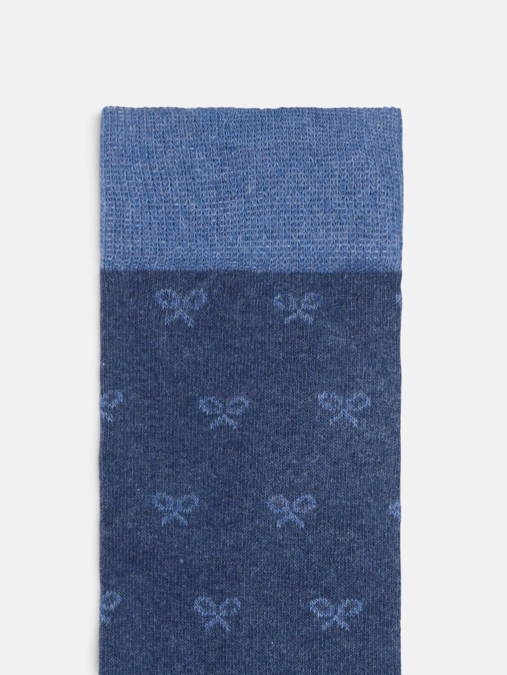 Chaussettes bleu marine à motifs raquettes