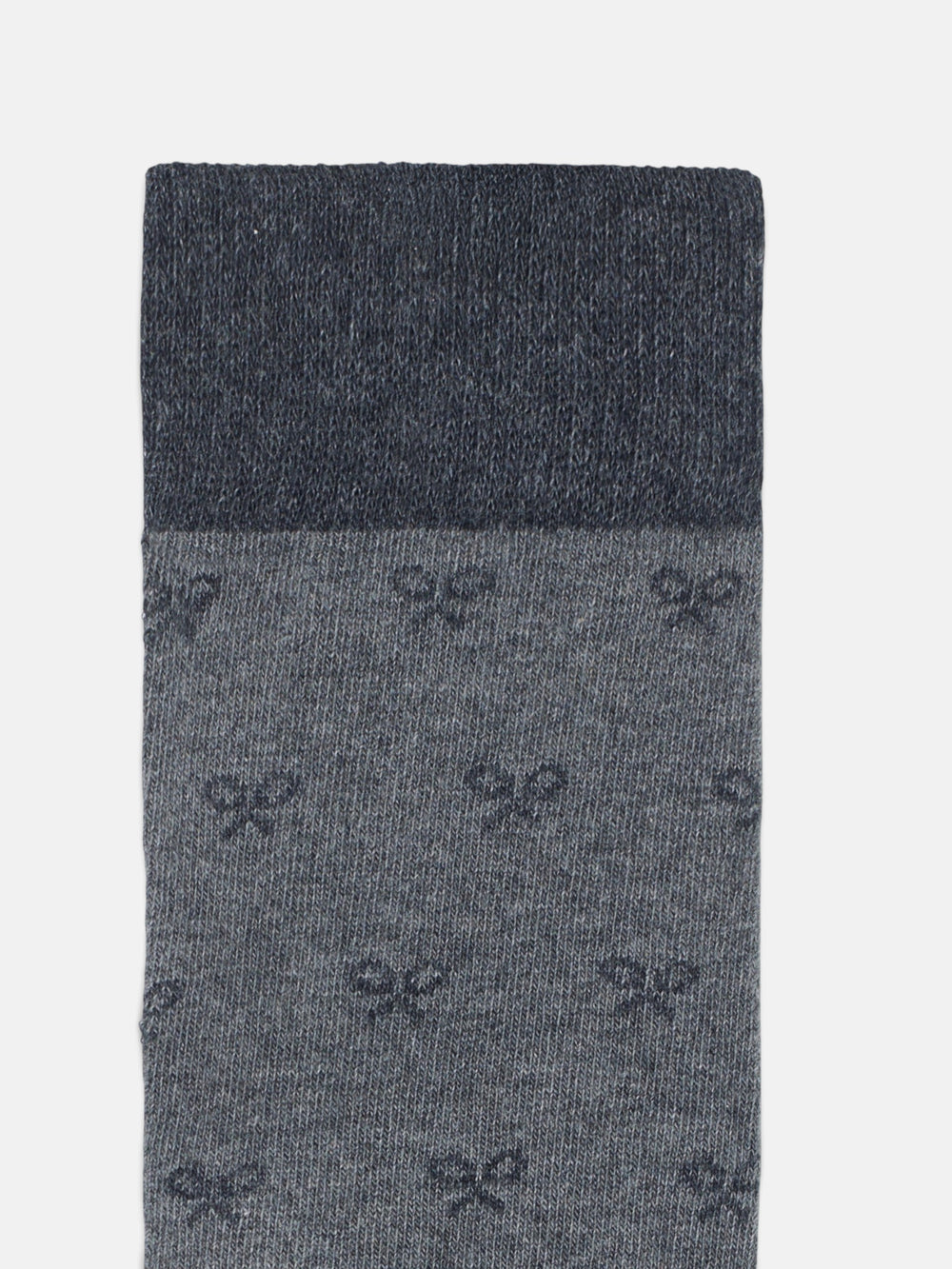 Chaussettes gris à motifs raquettes multiples