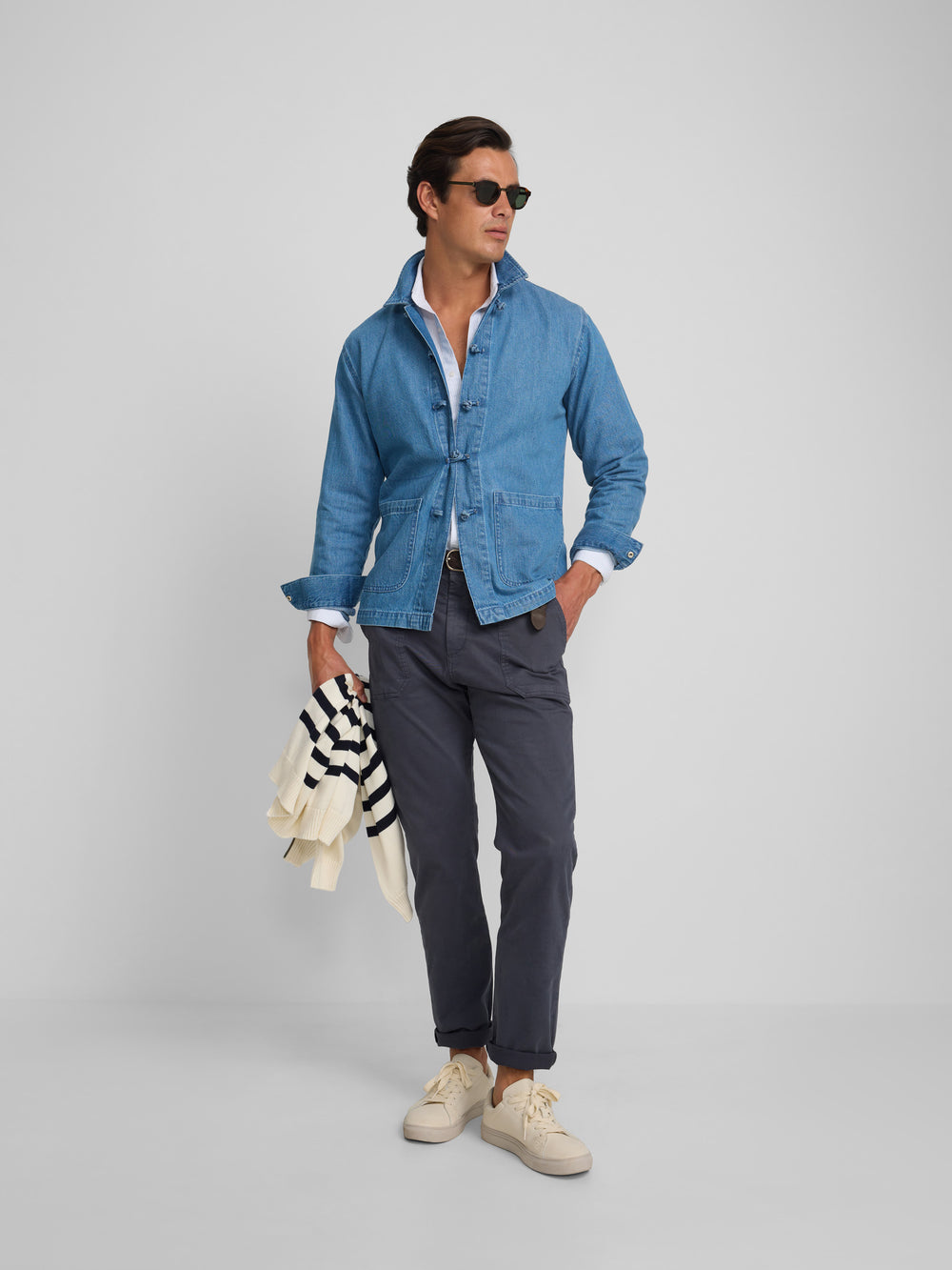 Sobrecamisa denim cruise ajustables azul