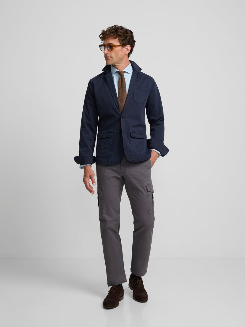 Semiblazer azul-marinho
