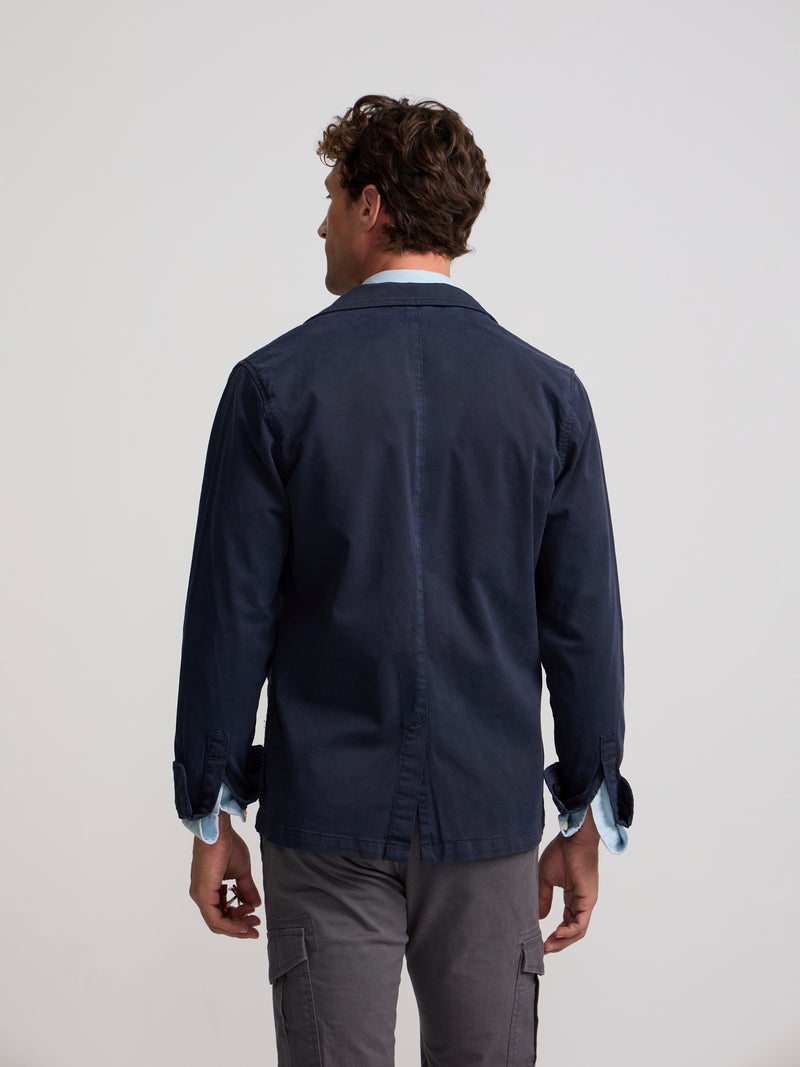 Semiblazer azul-marinho