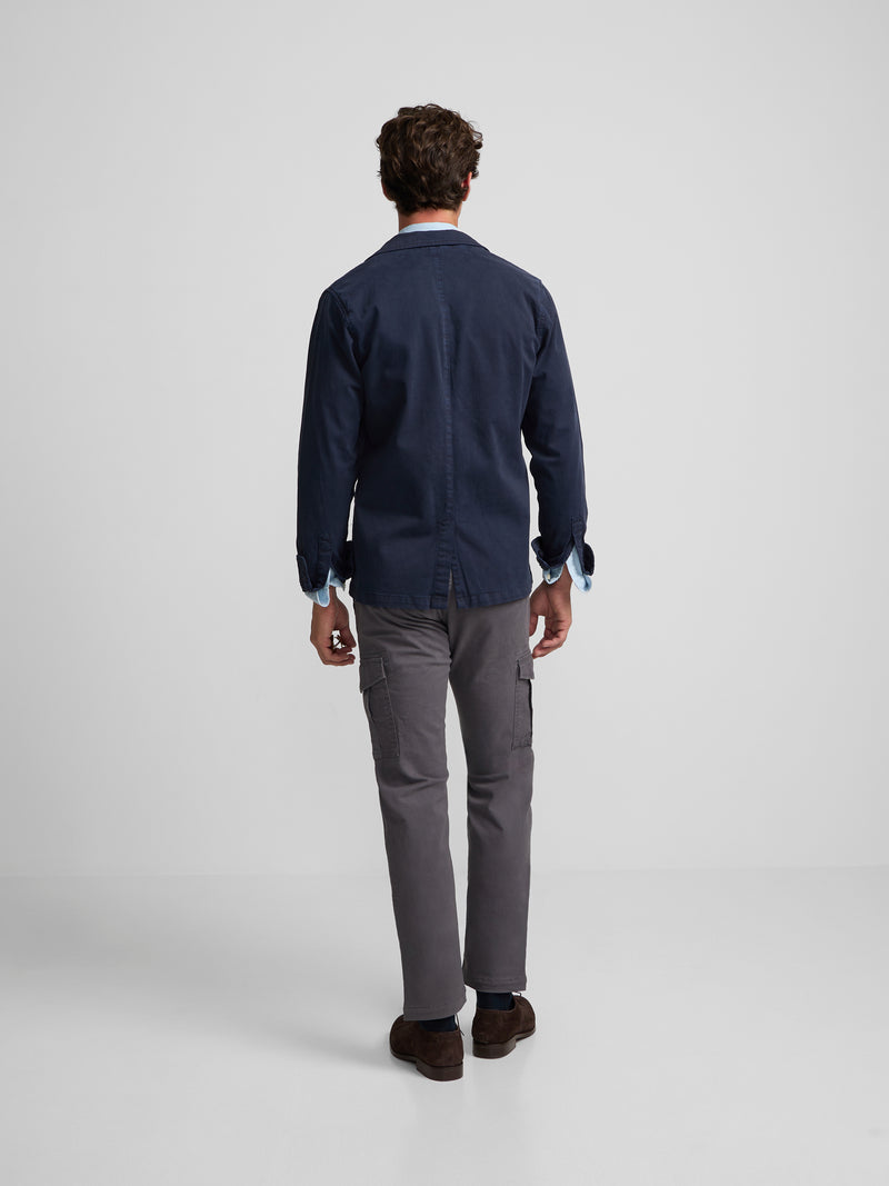 Semiblazer azul-marinho