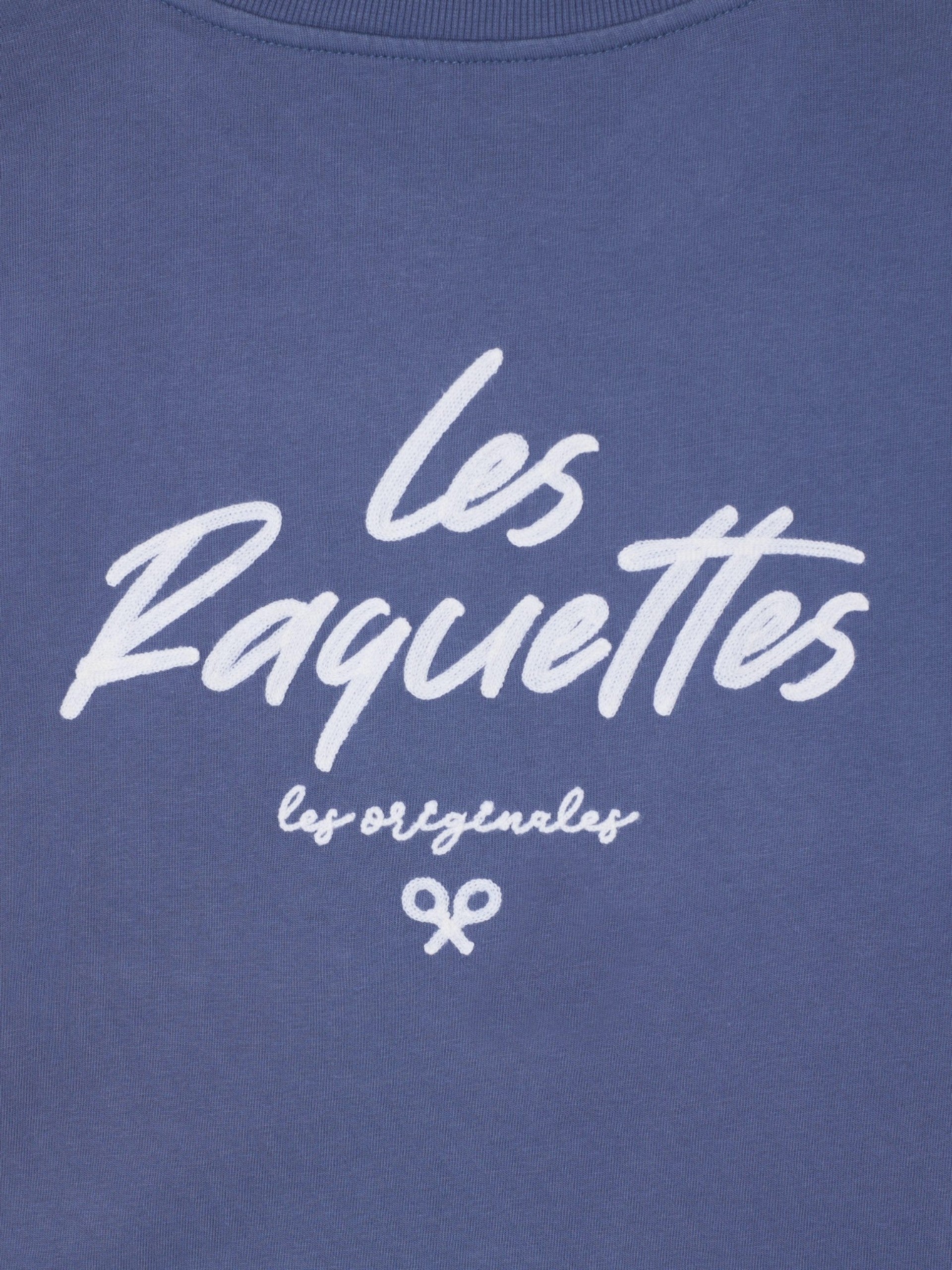 Camiseta les raquettes azul indigo