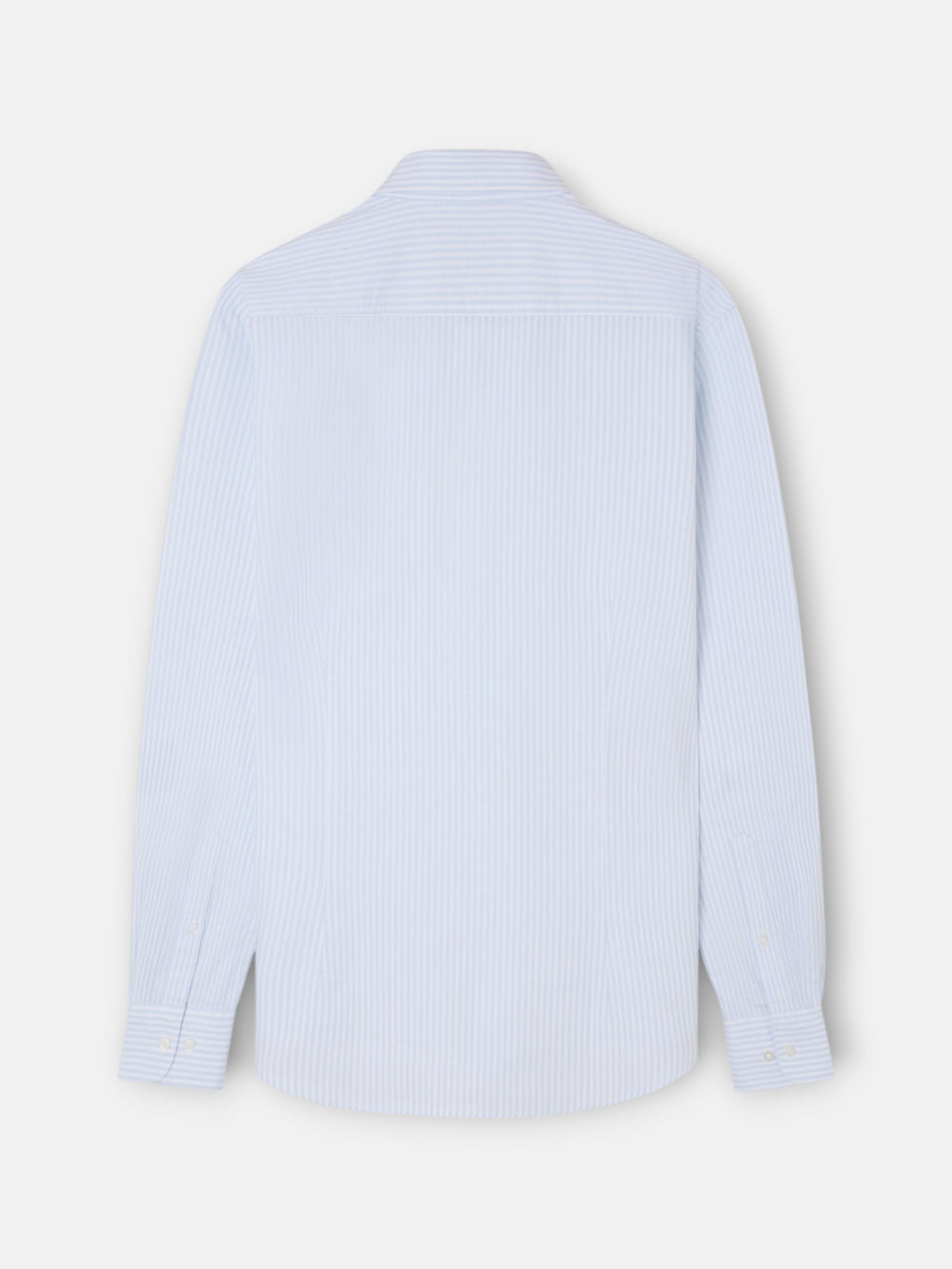 Light blue striped Oxford sport shirt