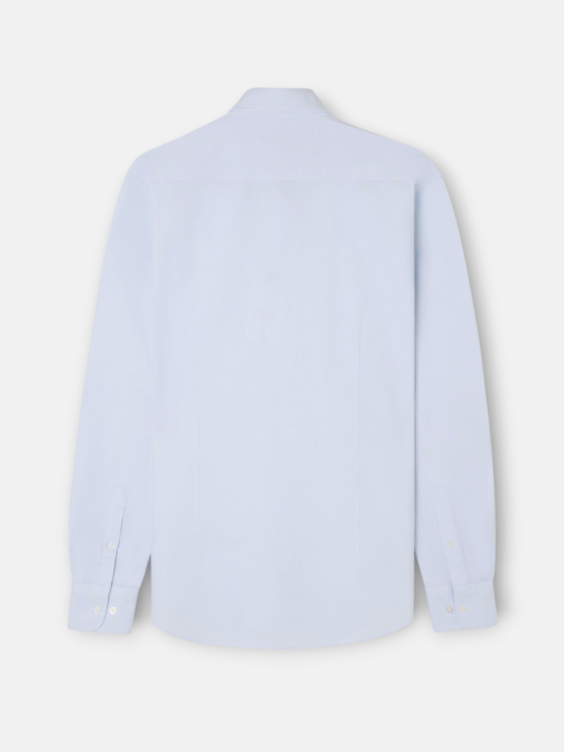 Light blue oxford striped sport shirt
