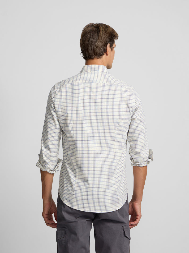 Camisa sport warm xadrez azul