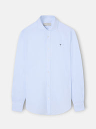 Light blue striped oxford sport shirt