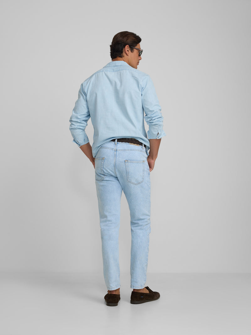 Polera sport cruise denim azul medio