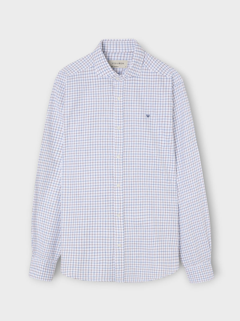Camisa sport warm cuadros marron
