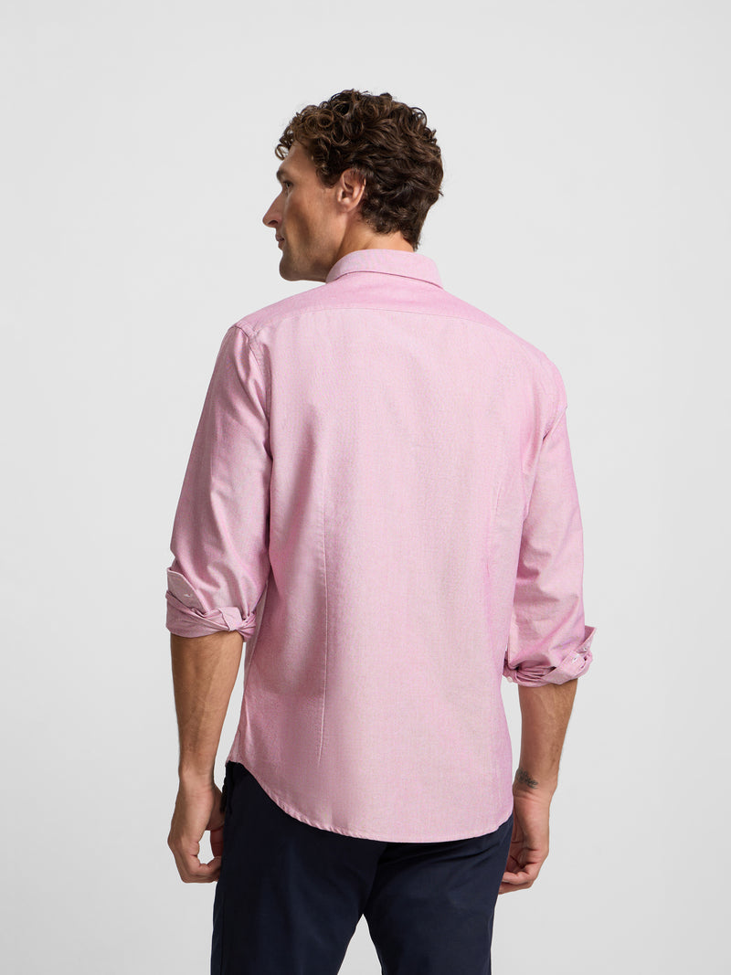 Chemise sport oxford bordeaux