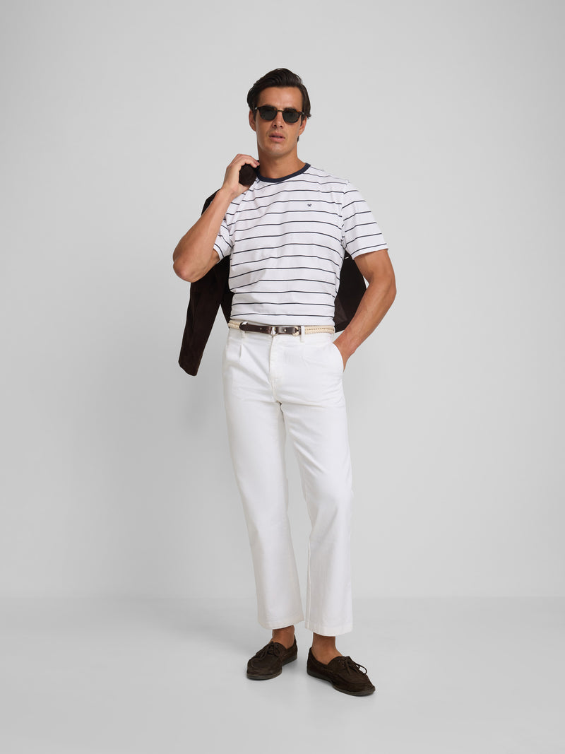 Calças desportivas cruise denim branco