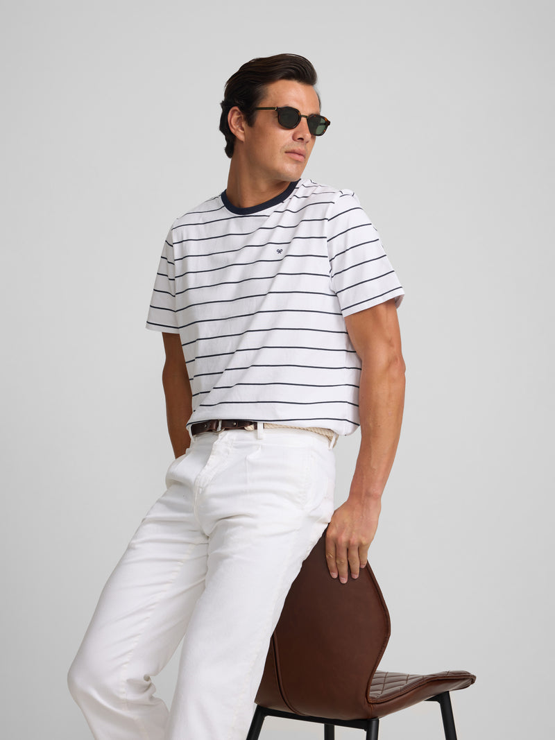 Calças desportivas cruise denim branco