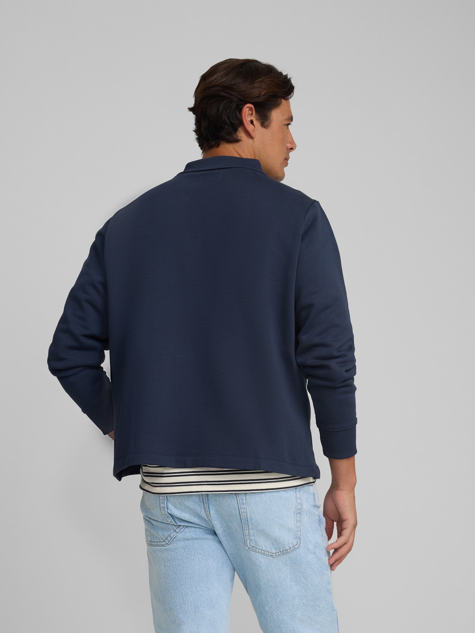 Sweatshirt náutica cruise azul-marinho