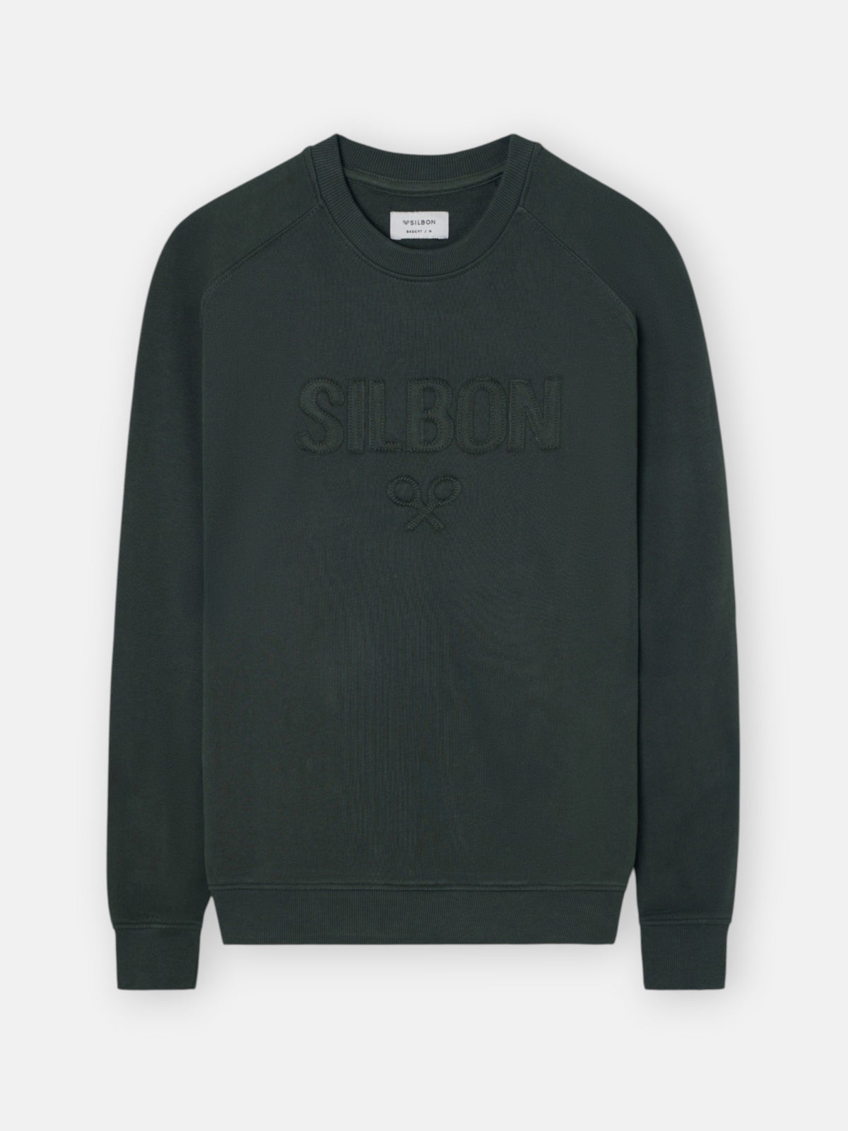 Sudadera ranglan silbon patch khaki