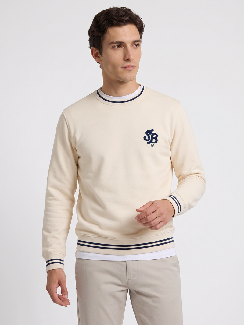 Sudadera sb rizo crema