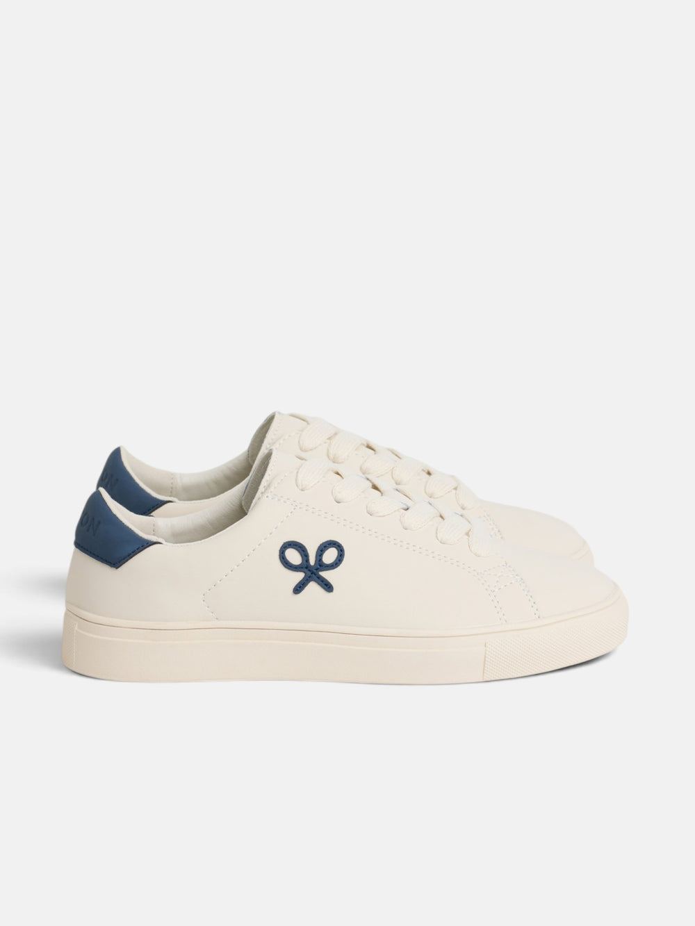 Baskets Silbon classiques blanc bleu marine