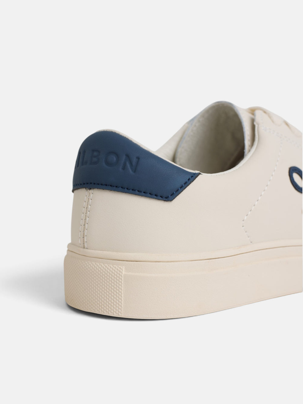 Baskets Silbon classiques blanc bleu marine