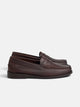 Mocassin en cuir marron