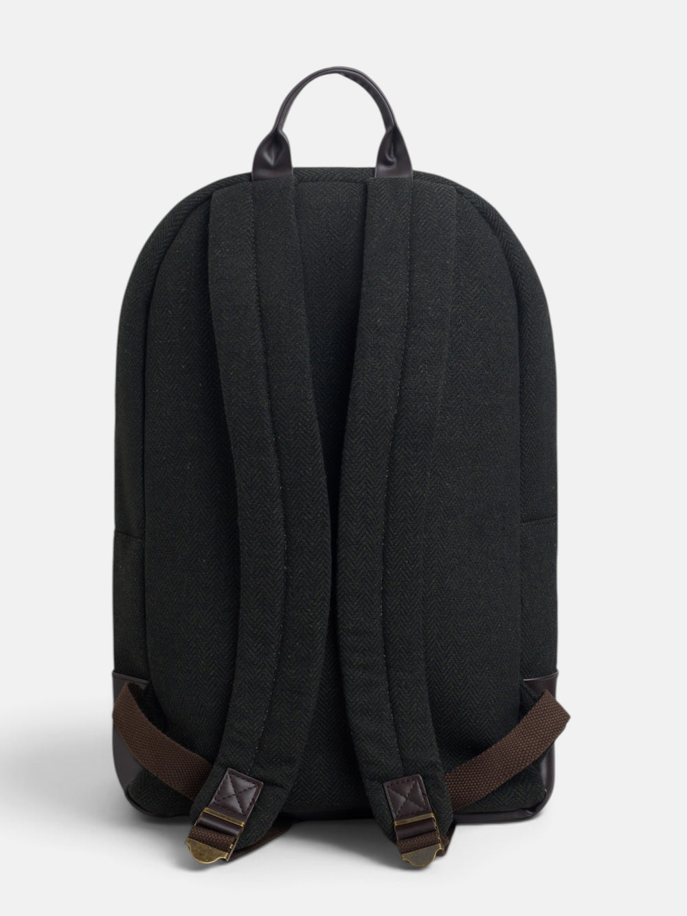 Sac à dos en tissu chevron vert