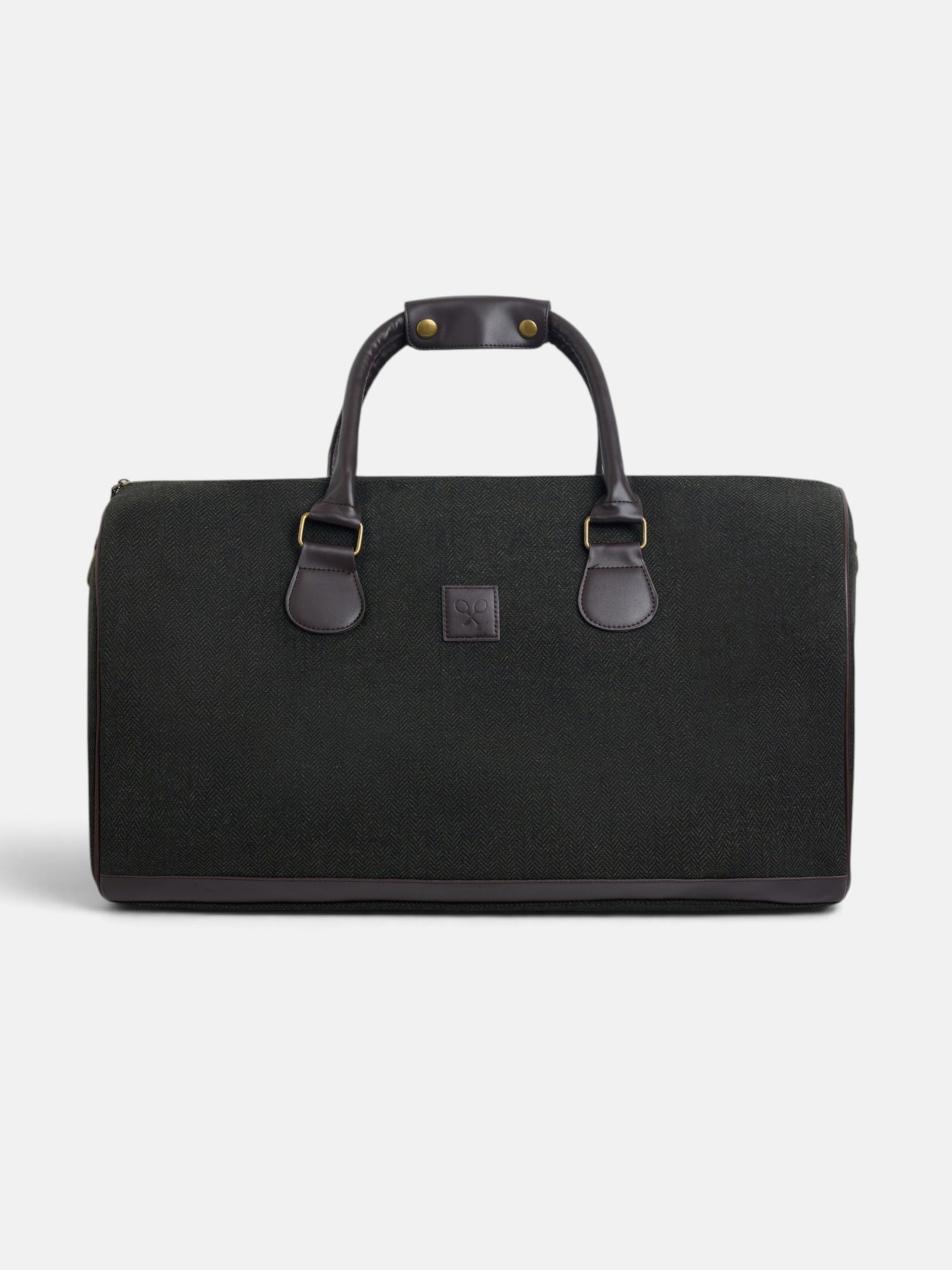 Bolsa de viaje tejido espiga verde