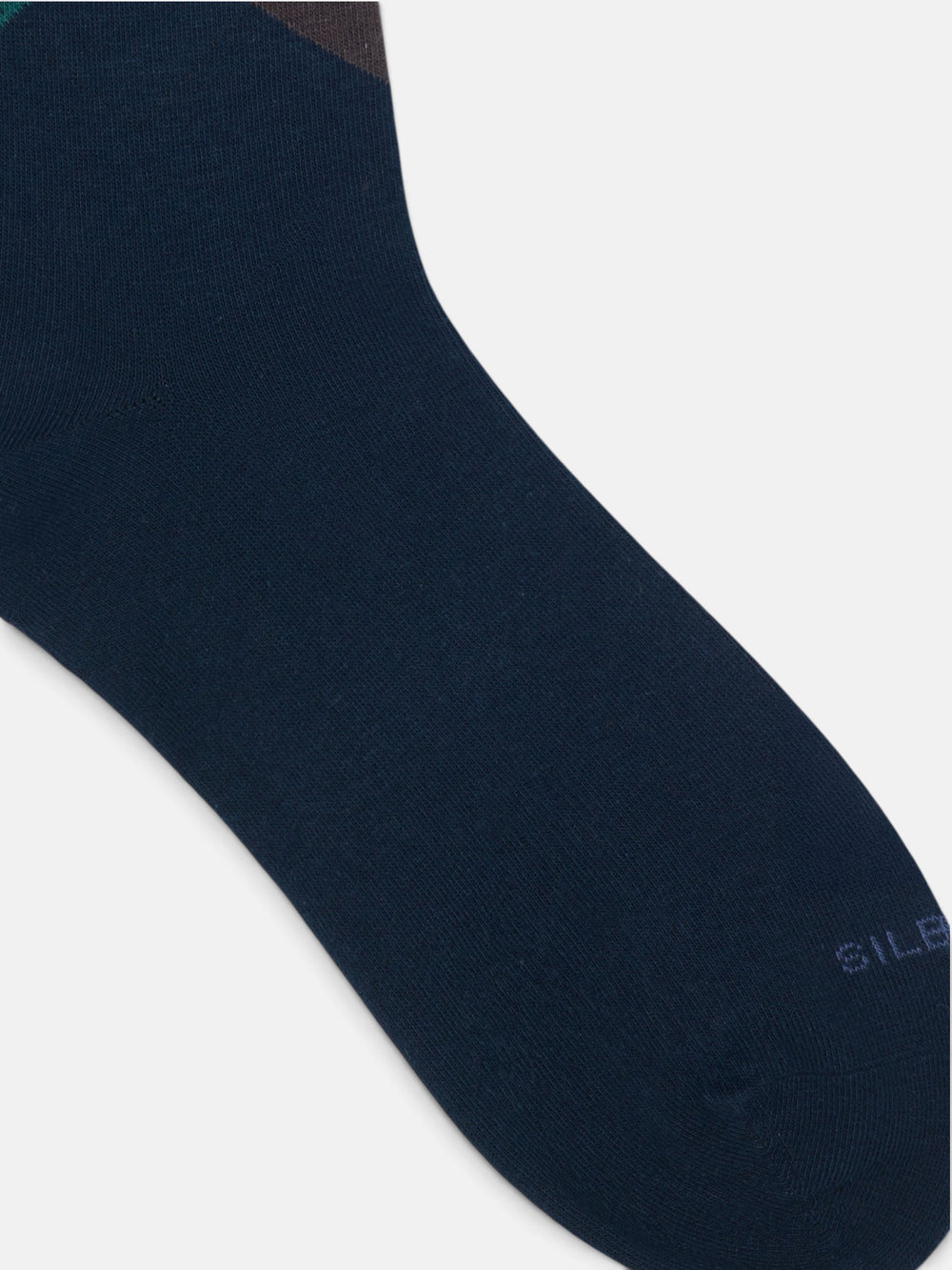 Chaussettes à losanges bleu marine